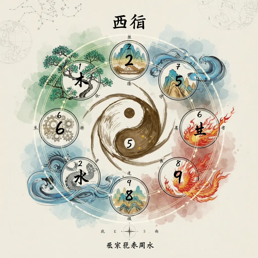 玄空飛星風水 - 五行