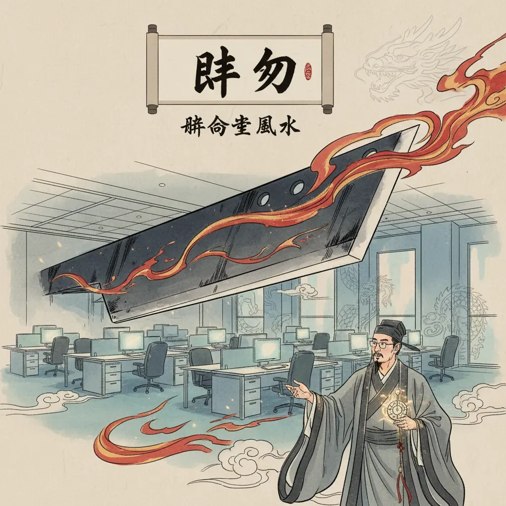 辦公室風水 - 壁刀