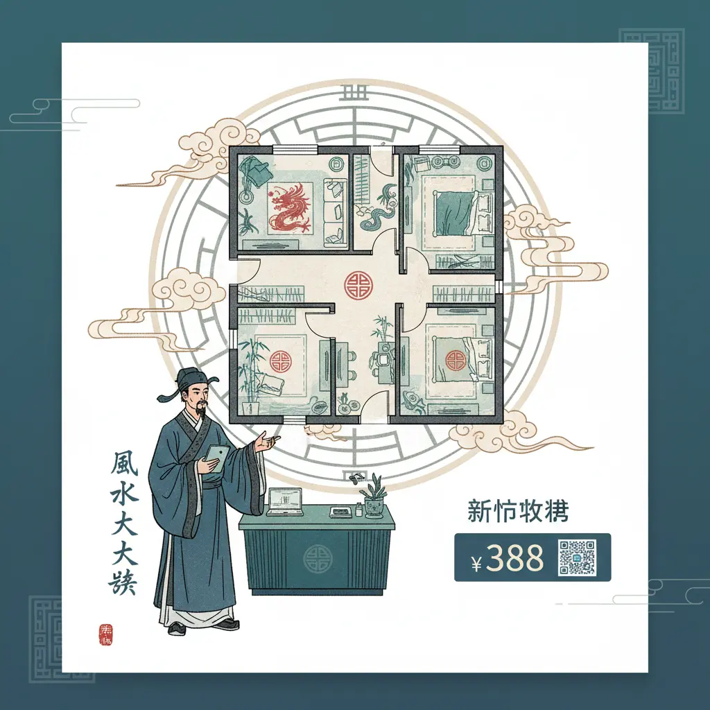 算命收費 - 家居風水佈局