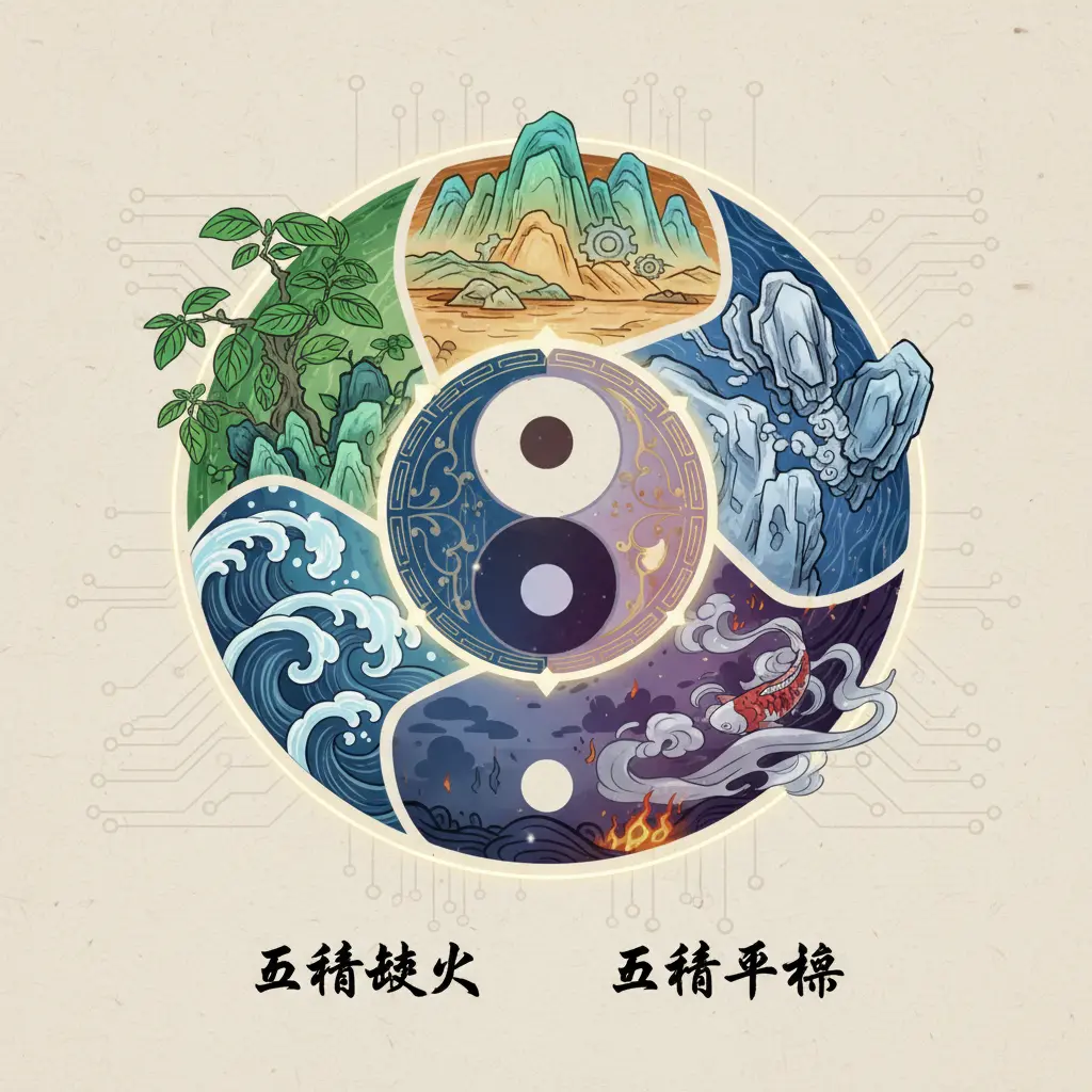 五行平衡 - 五行缺火