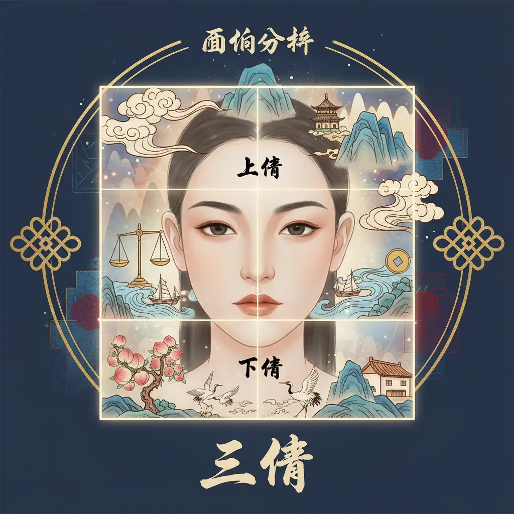 面相分析 - 三停