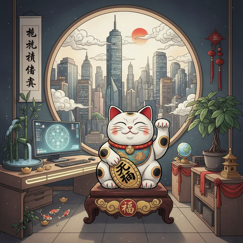 辦公室風水 - 招財貓