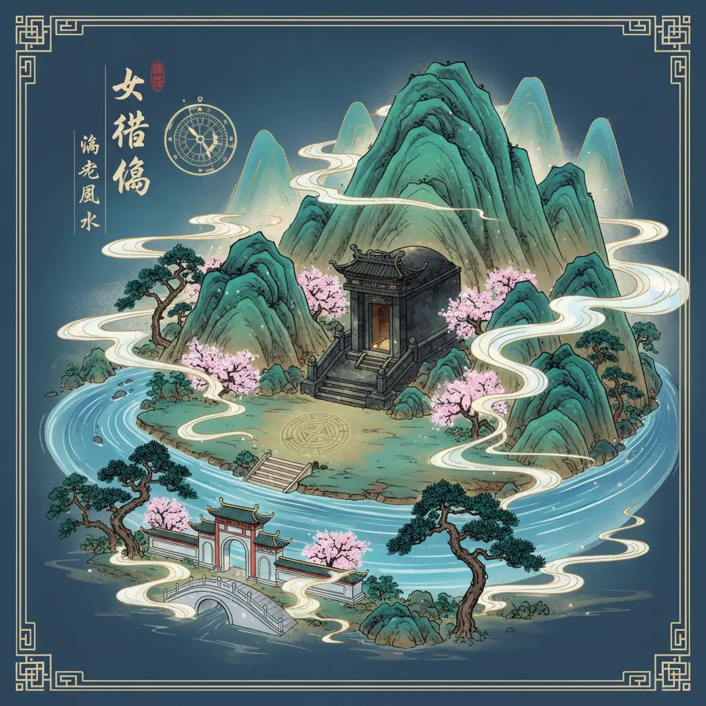 陰宅風水 - 玉帶環腰