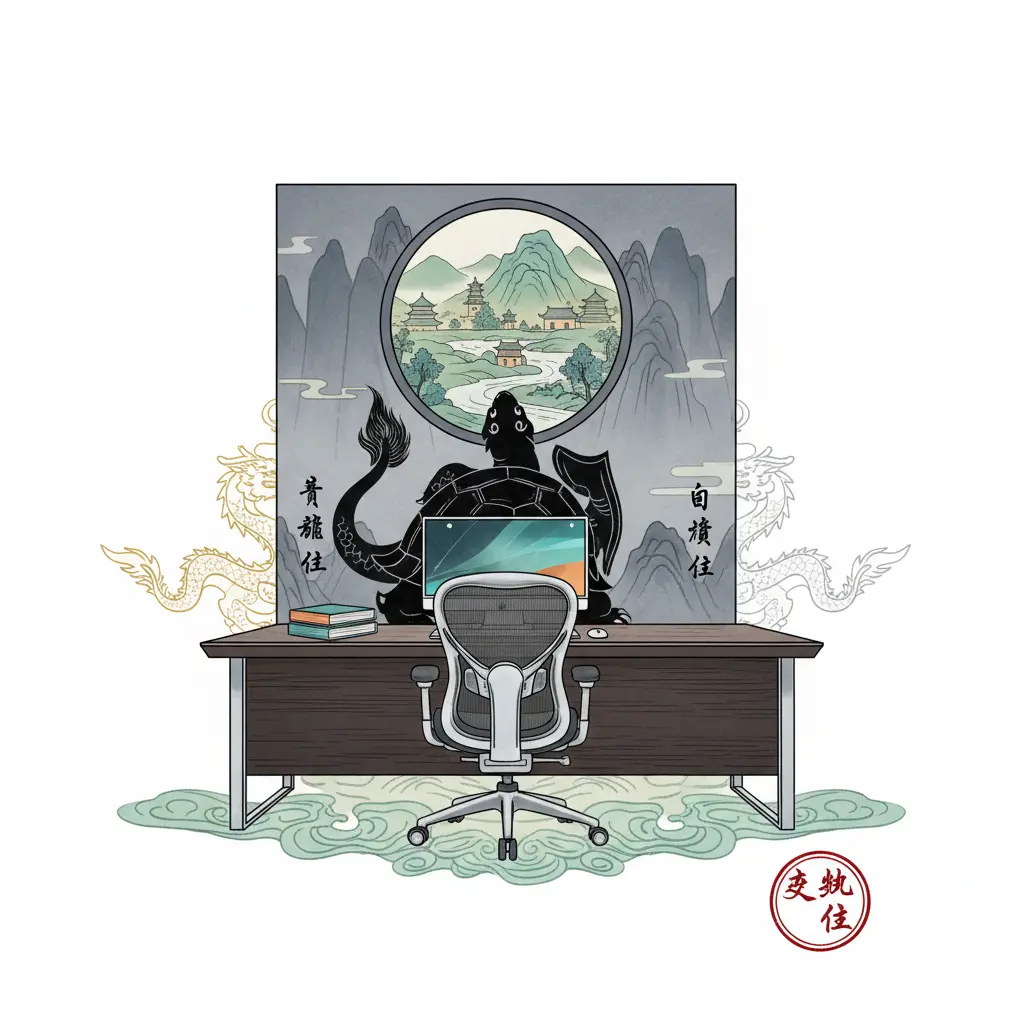 辦公室佈局 - 玄武位
