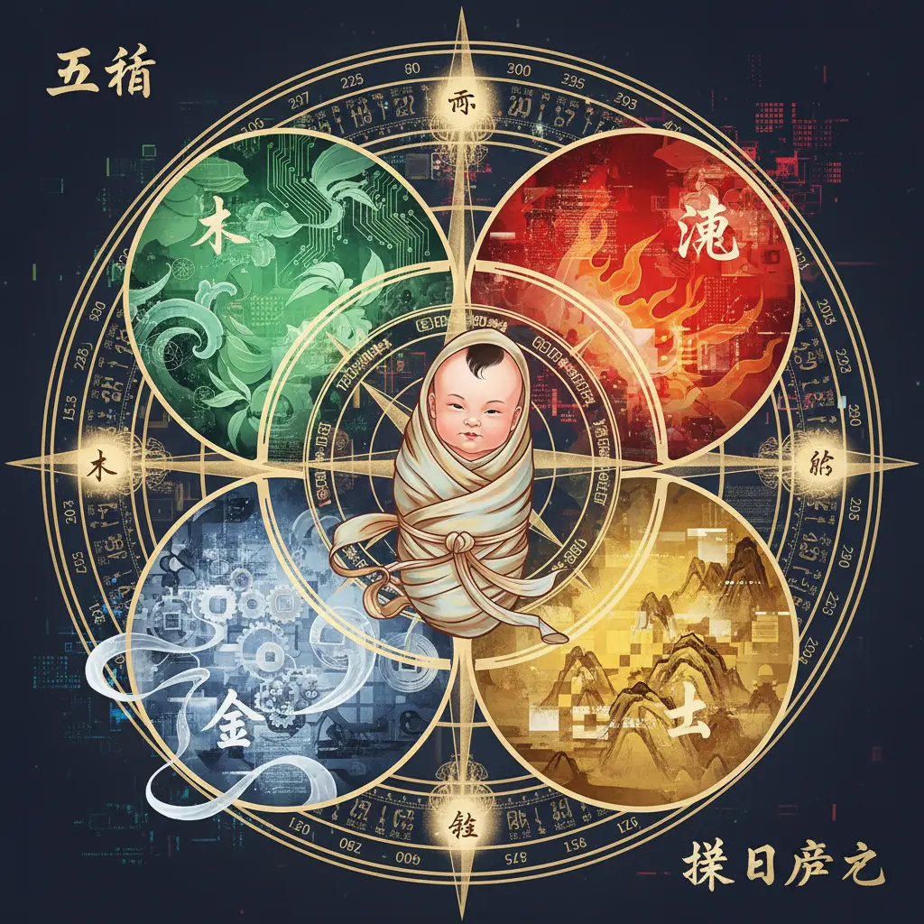 擇日產子 - 五行