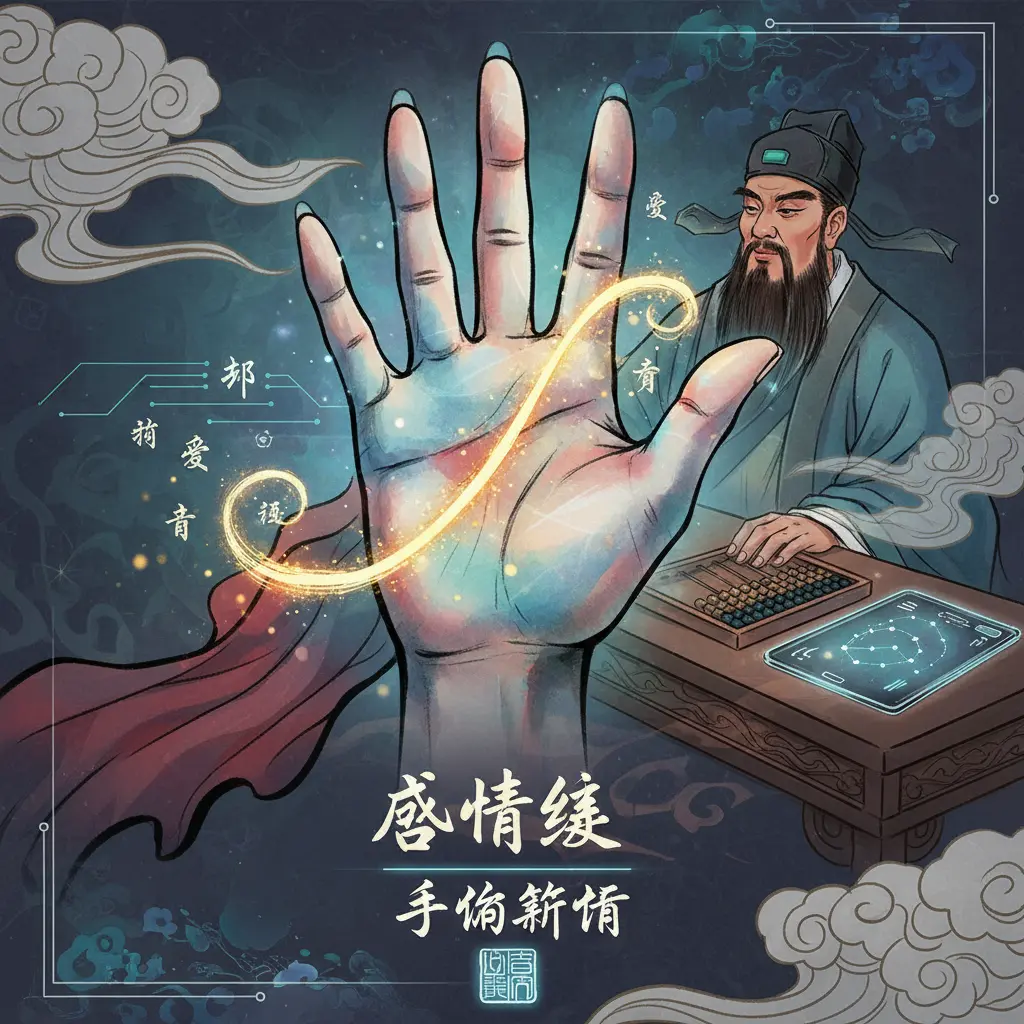 手相算命 - 感情線