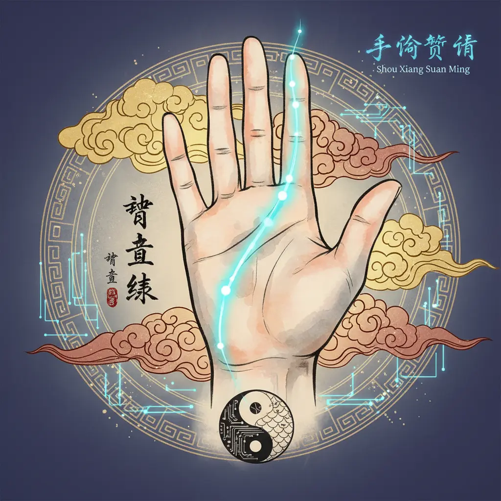 手相算命 - 智慧線