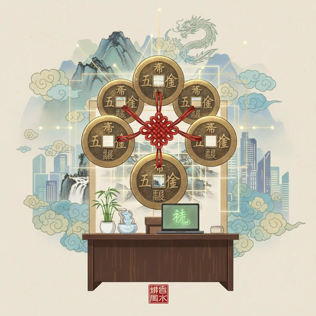 辦公室風水 - 五帝錢
