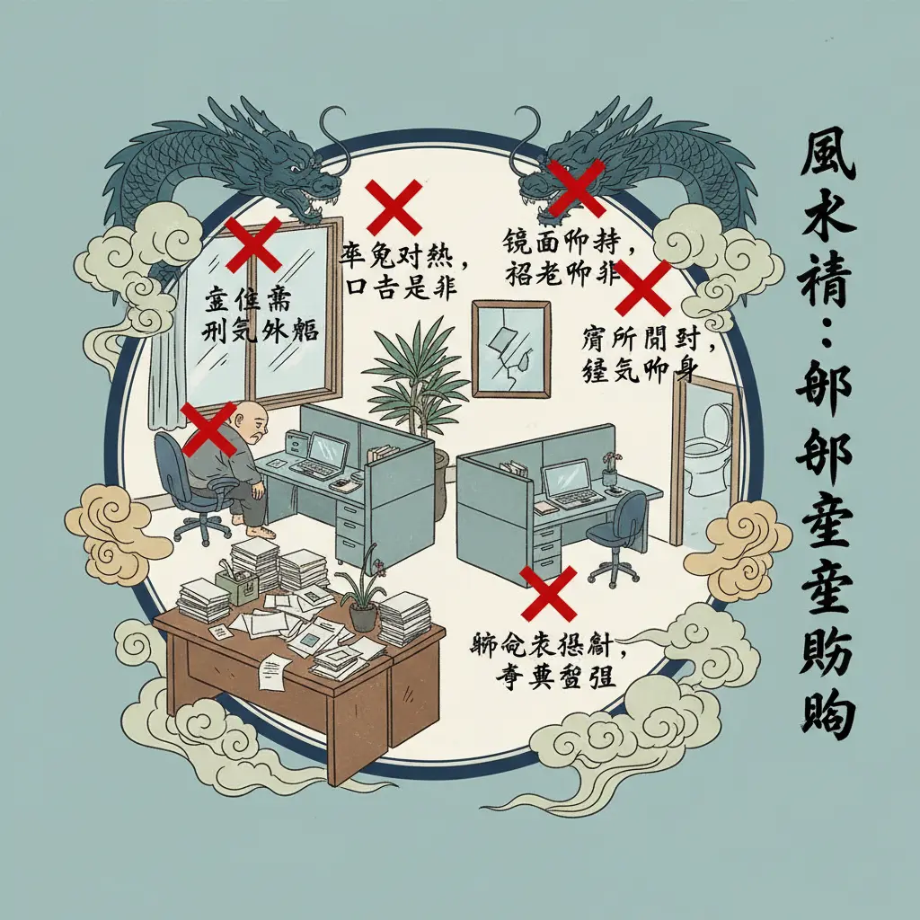 辦公室佈局 - 風水禁忌