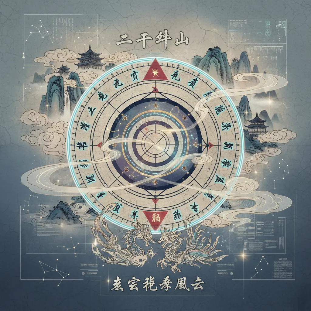 玄空飛星風水 - 二十四山
