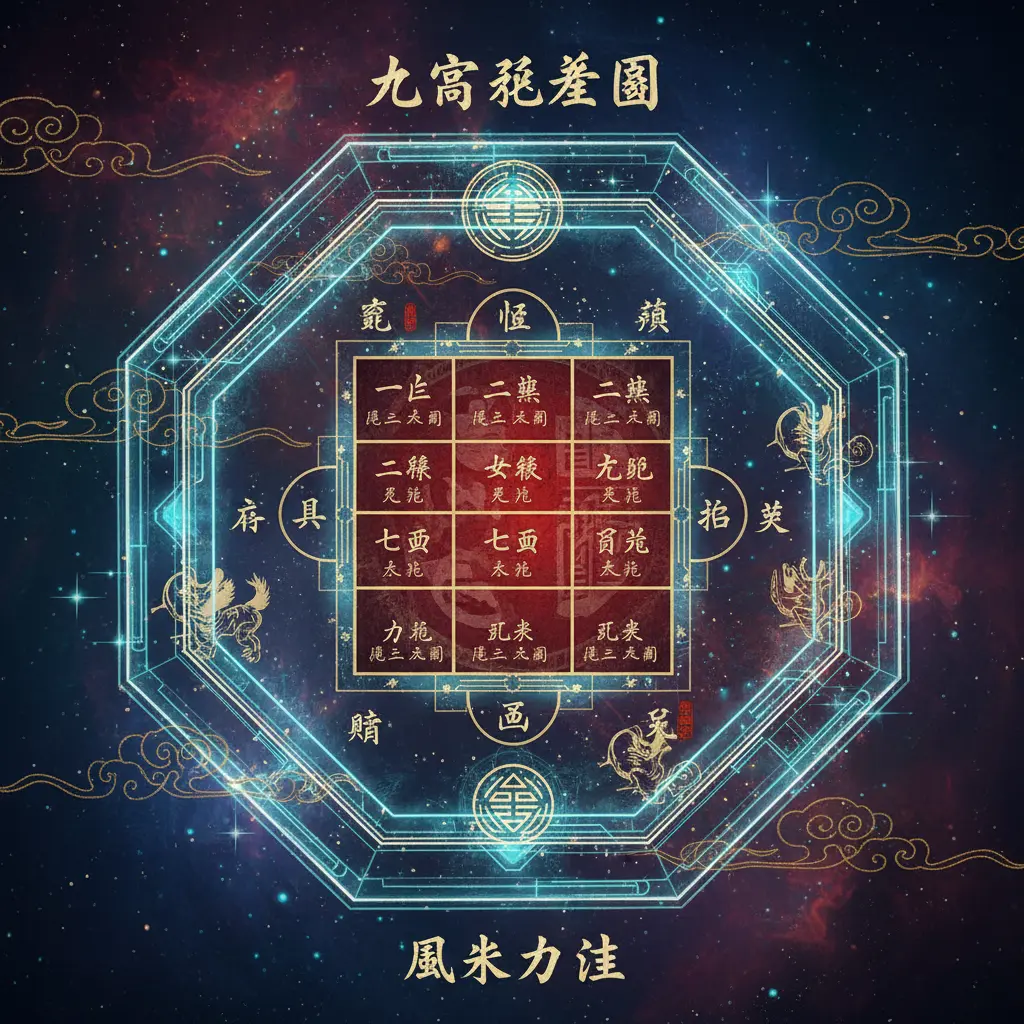 風水方位 - 九宮飛星圖
