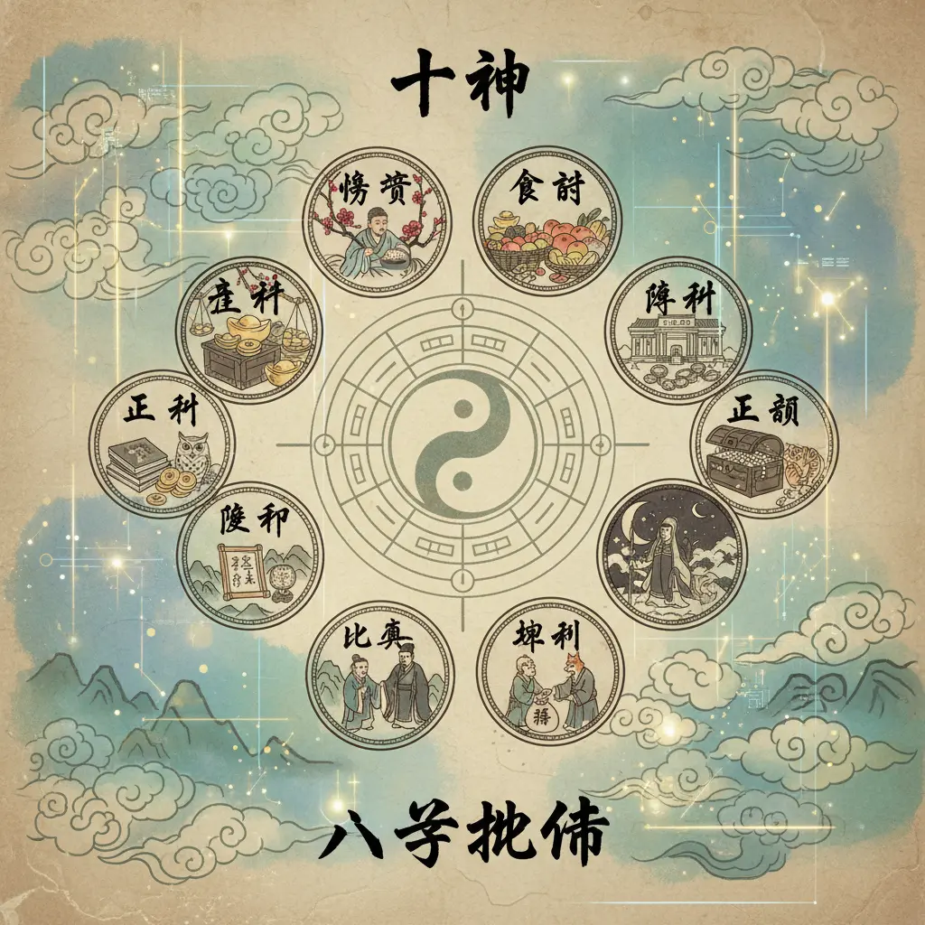 八字批命 - 十神