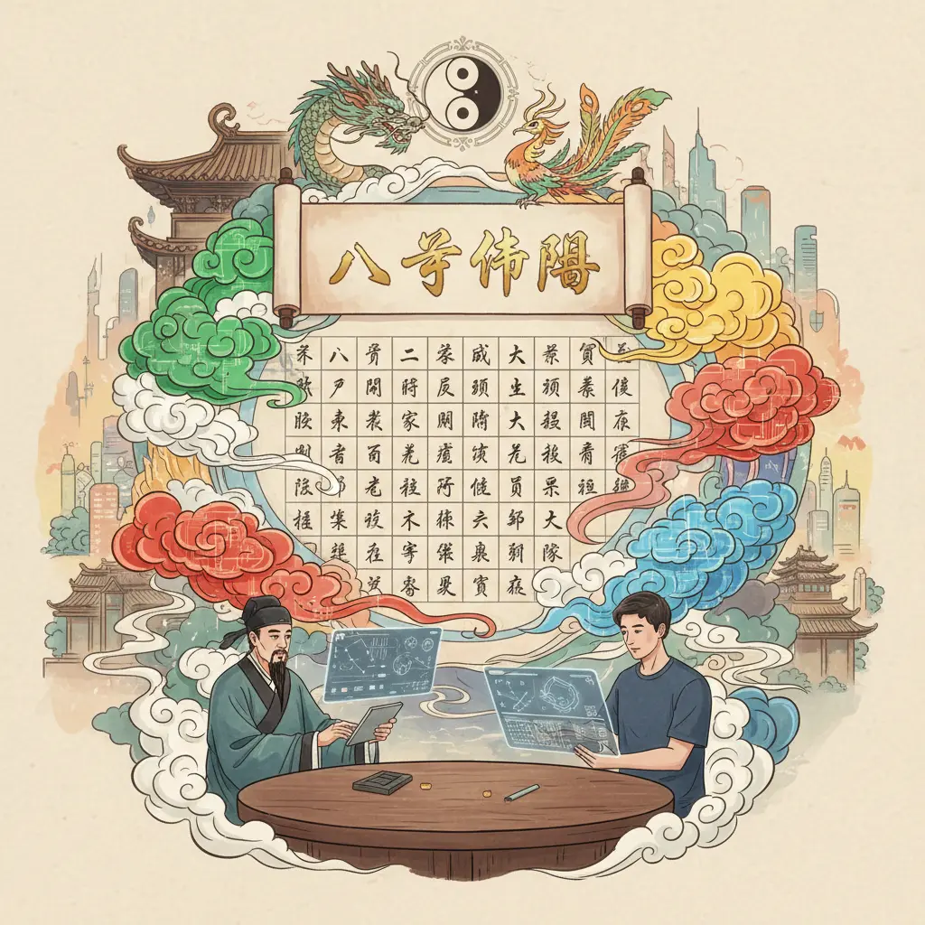 八字命盤 - 八字排盤