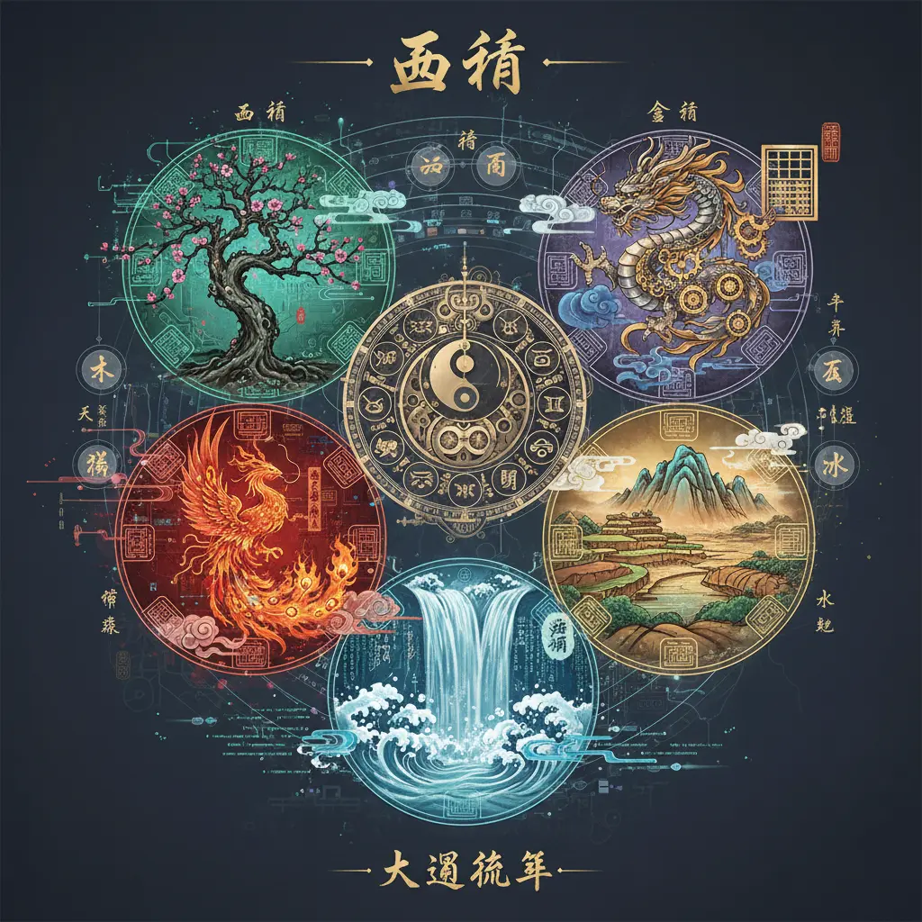 大運流年 - 五行